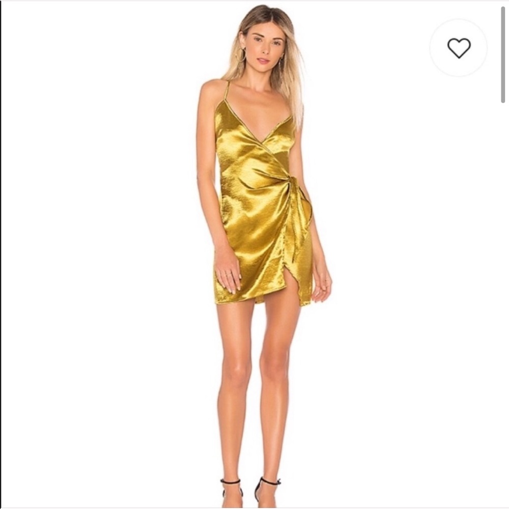 Gold/mustard wrap dress